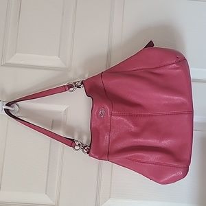 Pink coach handbag